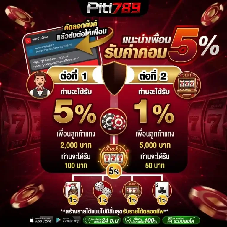 ปิติ 789 แนะนำเพื่อนรับค่าคอม